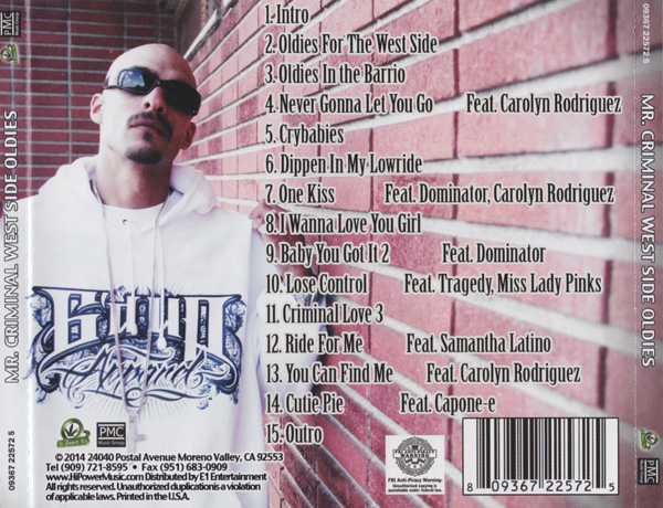 Mr. Criminal - West Side Oldies Chicano Rap